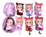 OBL10119559 - 14寸书包搪胶带音乐会流眼泪哭泣娃娃配奶瓶奶嘴六款混装