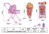 OBL10121492 - 铁制手推车配公仔+奶瓶+奶嘴