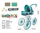 OBL10122136 - 亚麻绿厚布铁推车