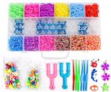 OBL10124680 - 手提12格彩虹皮筋 普通款