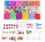 OBL10124681 - 手提12格彩虹皮筋 升级款