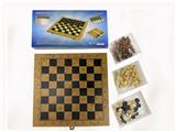 OBL10125588 - 木制国际象棋+西洋跳棋+双陆棋