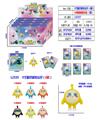 OBL10126446 - 3寸蛋仔派对公仔（6款） 单只公仔+2张卡片16锡袋一展示盒  （1款）PVC环保料