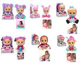 OBL10128909 - 毛绒蓝熊-第9代14寸搪胶哭泣带头发女孩版娃娃带四声音乐cry Babies-Tutti Fritti带流眼泪功能，带吸水奶瓶，带奶嘴  。毛绒带加暖功能。衣服2件套