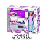 OBL10129278 - 烤炉+微波炉+配芭芘(灯光音乐配2粒7号电池)