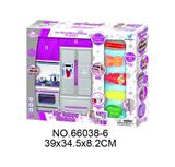 OBL10129281 - 冰箱+烤炉+配烤鸡调味组合(灯光音乐配2粒7号电池)