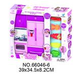 OBL10129301 - 冰箱+烤炉+配烤鸡调味组合(灯光音乐配2粒7号电池)