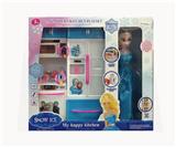 OBL10129348 - 冰箱+微波炉+配芭芘(灯光音乐配3粒AG13电子)