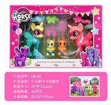 OBL10130012 - 搪胶马搪胶精灵马小马宝莉搪胶玩具桌面摆件女孩装饰品玩偶公仔开窗彩盒