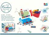 OBL10130314 - 过家家套装仿真孩宝宝迷你厨具生日礼物超市收银机（购物篮水果蔬菜配件仿真收银台）