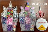 OBL10131568 - 阿文9格独角兽串珠盒  （带线盒+剪刀）