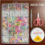 OBL10131580 - 阿文24格串珠盒（线盒+剪刀+夹子）