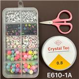 OBL10131654 - 俄文10格串珠盒（带剪刀+线盒）