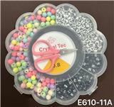 OBL10131670 - 俄文13格太阳花串珠盒（带线盒+剪刀）