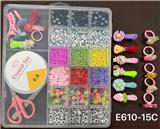 OBL10131685 - 俄文20格2大格串珠盒  （带发夹+戒指+细珠+软片+表情珠+线盒+剪刀+夹子）