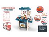 OBL10132621 - 65CM益智厨房33PCS，不包电（3*1.5AA和1*1.5AAA）过家家 益智 室内外 厨房玩具 厨具 餐具 收纳