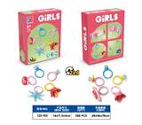 OBL10134176 - 益智女孩积木自主DIY  2变戒指(54PCS） 可四款混装