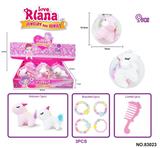 OBL10139223 - 毛绒独角兽DIY可爱卡通水晶球展示盒装