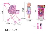 OBL10141410 - 铁制手推车配公仔+饰品