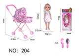 OBL10141420 - 铁制手推车配公仔+饰品