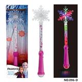 OBL10142569 - 冰雪奇缘II爱莎公主枫叶雪花灯光女孩公主电动闪光魔法棒