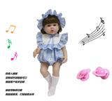 OBL10143726 - 60厘米软胶带眼睫毛5D真眼珠防真重生娃娃带触摸感应功能哭。笑。打喷嚏。咳嗽。带奶嘴