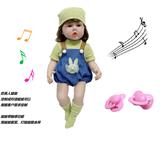 OBL10143730 - 60厘米软胶带眼睫毛5D真眼珠防真重生娃娃带触摸感应功能哭。笑。打喷嚏。咳嗽。带奶嘴