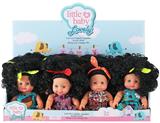 OBL10146108 - 7寸全身搪胶表情女娃带发带3款服装3款表情展示盒包装1展示盒/12PCS