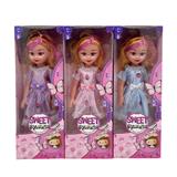 OBL10146559 - 18寸空身肥童娃娃时尚中裙带大蝴蝶结带音乐3款混装