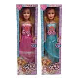 OBL10146576 - 32寸空身大芭比娃娃二色礼裙服装有音乐3款混装