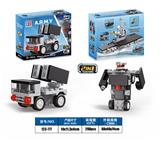 OBL10149074 - 益智军事积木回力变形导弹车 （43PCS）