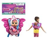 OBL10149243 - 大蝴蝶背包14寸搪胶毛绒女孩版哭泣娃娃带四声音乐cry Babies-Tutti Fritti带流眼泪功能，带吸水奶瓶，带奶嘴