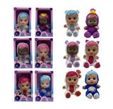 OBL10153934 - 第6代14寸搪胶哭泣娃娃带四声音乐带流眼泪功能，带吸水奶瓶，带奶嘴   6款女孩版哭泣娃娃混装