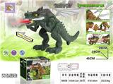 OBL10160825 - 喷火魔翼牛龙，电动爬行、翅膀摆动，喷雾功能，配水瓶一个（两色混装）。