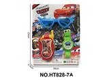 OBL10162115 - 汽车总动员翻盖手机*带2粒AG13*电子手表包电LR41一粒*眼镜