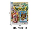 OBL10162122 - 恐龙世界翻盖手机灯光音乐带绳带AG13电池2个