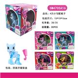 OBL10162515 - 四面盒4只马配梳子