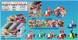 OBL10165567 - 2.8寸超级玛丽奥迷你惯性滑行车单只+3张卡片 锡袋装 24只锡袋展示盒 卡片和6款公仔随机