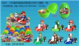 OBL10165570 - 2.8寸超级玛丽奥迷你惯性滑行车单只+惊喜蛋（透明收缩膜）6款 20只装展示盒