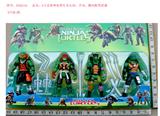 OBL10165610 - 6寸灯光忍者龟公仔 加配件4只卡装1款