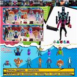 OBL10165903 - 3-3.5寸马桶人VS监控人水晶彩色版 6只盒装/2款