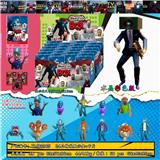 OBL10165906 - 3-3.5寸马桶人VS监控人水晶彩色版 24只锡袋展示盒+卡片