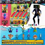 OBL10165907 - 3-3.5寸马桶人VS监控人水晶彩色版 24只锡袋展示盒+卡片