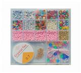 OBL10168020 - 米珠+俄文珠+珍珠+镊子线（17格项链耳钩手机链）