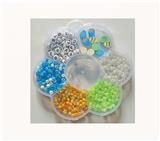 OBL10168046 - 4厘米珠+字母珠+软陶+线(7格)