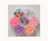 OBL10168047 - 6厘彩珠+8厘珍珠+软陶+线(7格)