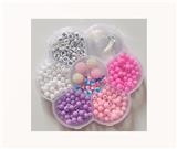 OBL10168049 - 6厘彩珠+字母珠+12厘彩珠+软陶+线(7格)