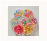 OBL10168056 - 4厘米珠+字母珠+彩珠+软陶+线（7格）