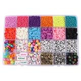 OBL10168087 - 米珠+软陶+字母珠+线(24格)