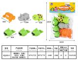 OBL10168788 - 眼镜鱼3+乌龟1+河马1+红蟹1，共6只装